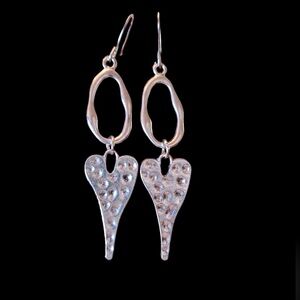 Heart earrings. NWOT